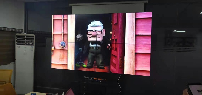 華南農(nóng)業(yè)大學省鋼鐵研究所55寸液晶拼接屏2X2單元拼接