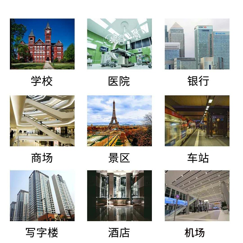 人臉識別測溫一體機廣泛應用學校、醫(yī)院、銀行、商場、景區(qū)、車站、寫字樓、酒店、機場、小區(qū)、網吧等