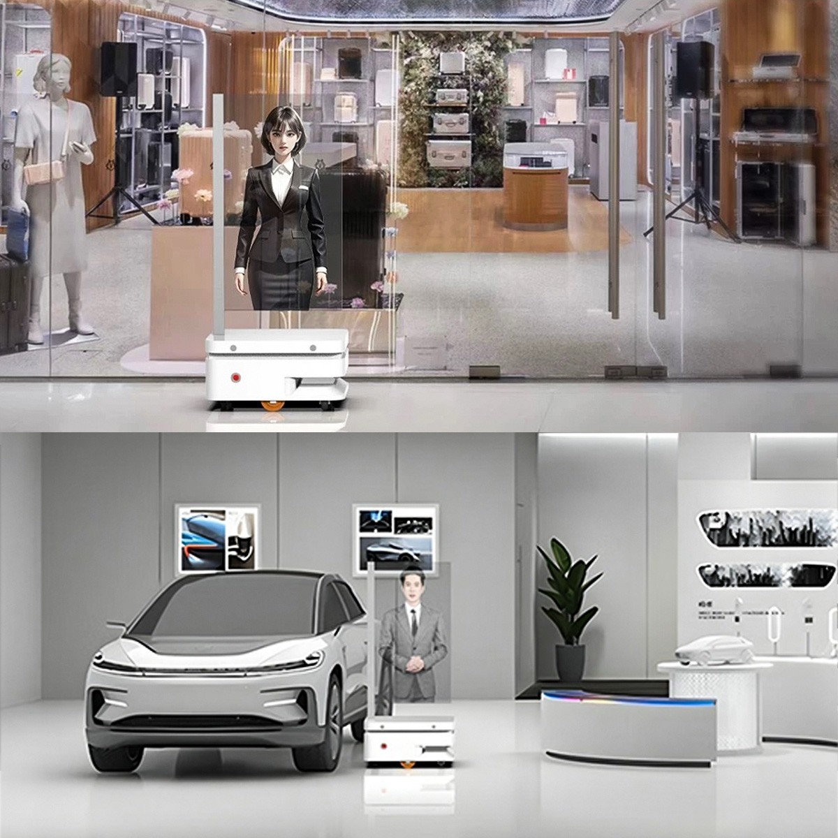 77寸OLED  AI數(shù)字人